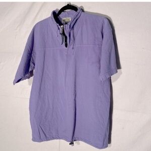 Vintage Honey-Komb EzzeWear Purple 1/4 Zip Top S